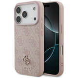 Husa de protectie Guess 4G Small and Classic Logo MagSafe (GUHMP17LP4SM4MP) compatibil cu iPhone 17 Pro, Roz