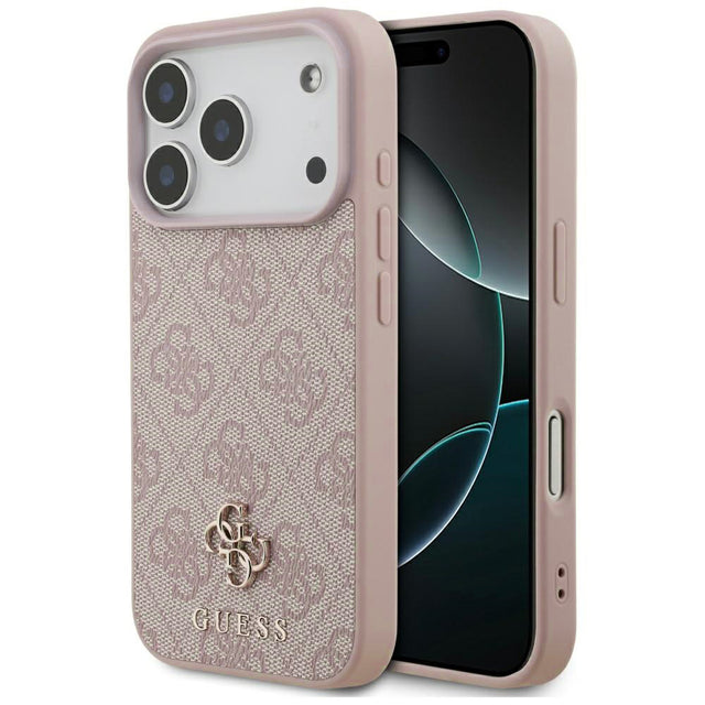 Husa de protectie Guess 4G Small and Classic Logo MagSafe (GUHMP17LP4SM4MP) compatibil cu iPhone 17 Pro, Roz