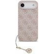 Husa de protectie Guess Hardcase 4G Charm Cradle MagSafe (GUHMP17MGF4GCP) compatibil cu iPhone 17 Air, Roz