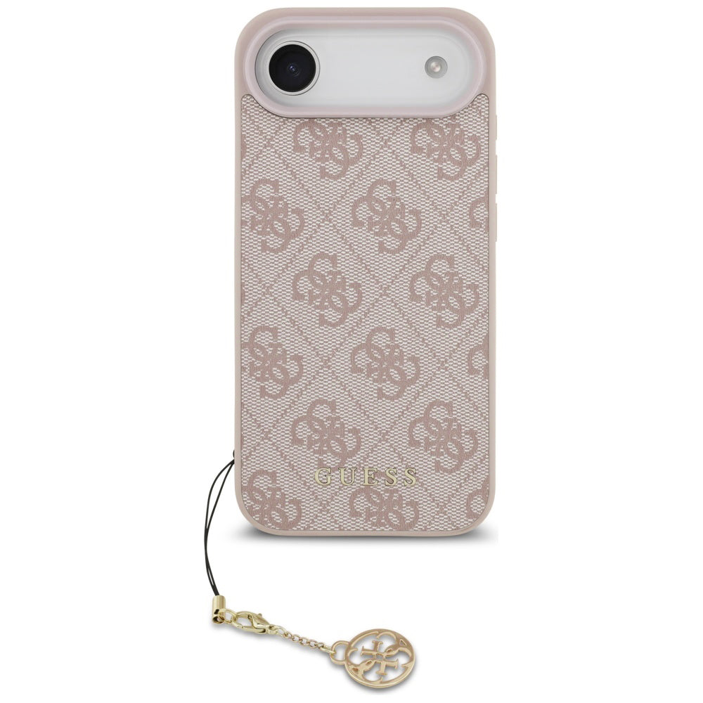 Husa de protectie Guess Hardcase 4G Charm Cradle MagSafe (GUHMP17MGF4GCP) compatibil cu iPhone 17 Air, Roz