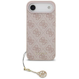 Husa de protectie Guess Hardcase 4G Charm Cradle MagSafe (GUHMP17MGF4GCP) compatibil cu iPhone 17 Air, Roz