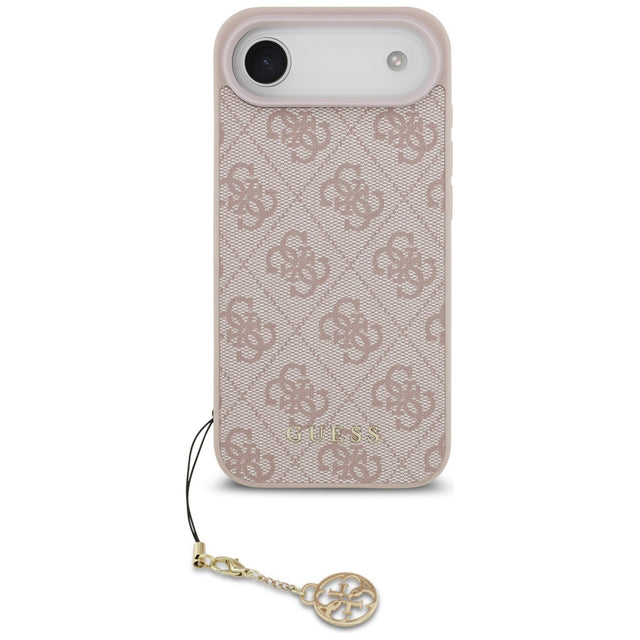 Husa de protectie Guess Hardcase 4G Charm Cradle MagSafe (GUHMP17MGF4GCP) compatibil cu iPhone 17 Air, Roz