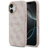 Husa de protectie Guess Hardcase 4G Classic MagSafe (GUHMP17SP4MSEGCP) compatibil cu iPhone 17, Roz