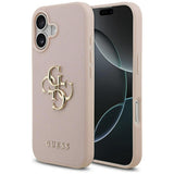 Husa de protectie Guess Hardcase 4G Grained Big and Classic Logo (GUHCP17SPGT4MBP) compatibil cu iPhone 17, Roz