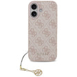 Husa de protectie Guess Hardcase 4G Charm Cradle MagSafe (GUHMP17SGF4GCP) compatibil cu iPhone 17, Roz