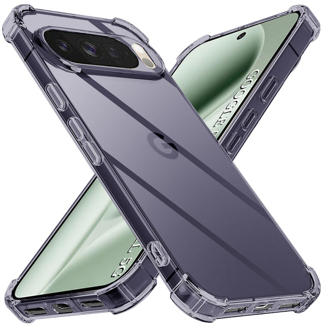 Husa de protectie Techsuit Shockproof Clear Silicone compatibil cu Google Pixel 10 Pro XL, Negru Fumuriu