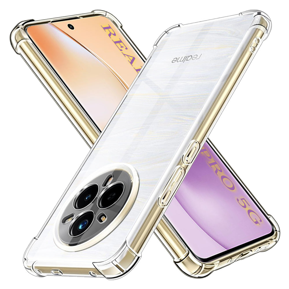Husa de protectie Techsuit Shockproof Clear Silicone compatibil cu Realme 14 Pro, Transparent