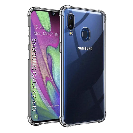 Husa de protectie Techsuit Shockproof Clear Silicone compatibil cu Samsung Galaxy A40, Transparent