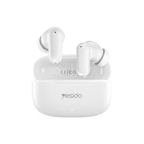 Casti Yesido (TWS38), Track System Stereo, Microphone, Bluetooth 5.4, In-ear Design, 250mAh, Alb