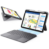 Husa de protectie tableta ESR Flex Keyboard Case compatibil cu iPad Air 4 (2020) / Air 5 (2022) / Air 11 (2024) / Air 11 (2025) / Air 11 (2026), Gri Inchis