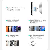 Suport ESR Phone Grip Stand (2K6180261), Magnetic, 360°, 5.2mm Ultra-thin, with HaloLock Universal Ring, Alb