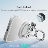 Suport ESR Phone Grip Stand (2K6180261), Magnetic, 360°, 5.2mm Ultra-thin, with HaloLock Universal Ring, Alb