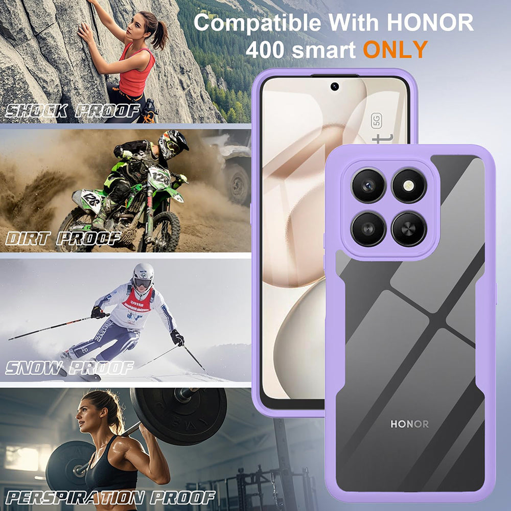 Folie de protectie Techsuit ColorVerse 360 Series + compatibil cu Honor 400 Smart 5G / 400 Smart 4G / X7d 4G, Mov