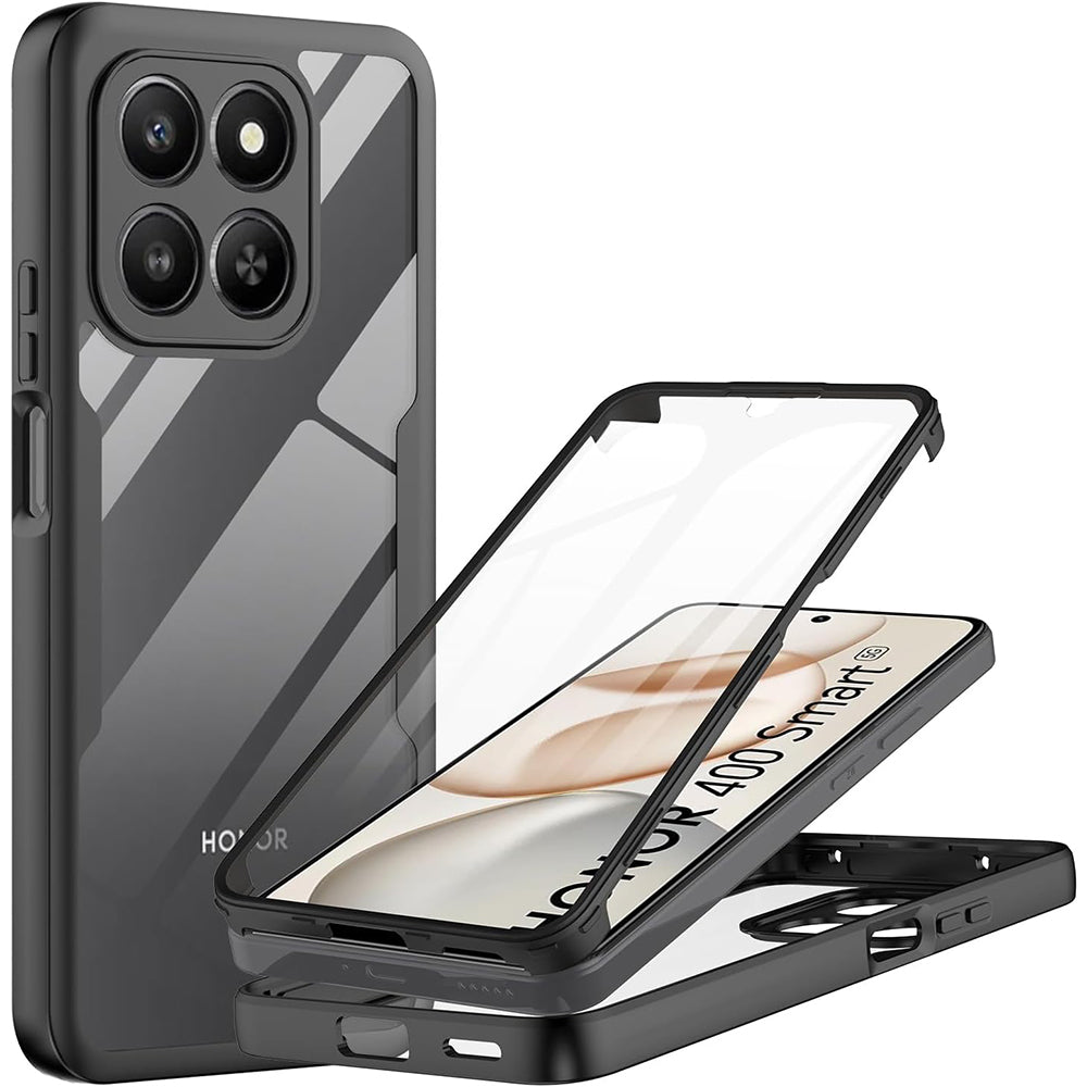 Folie de protectie Techsuit ColorVerse 360 Series + compatibil cu Honor 400 Smart 5G / 400 Smart 4G / X7d 4G, Negru