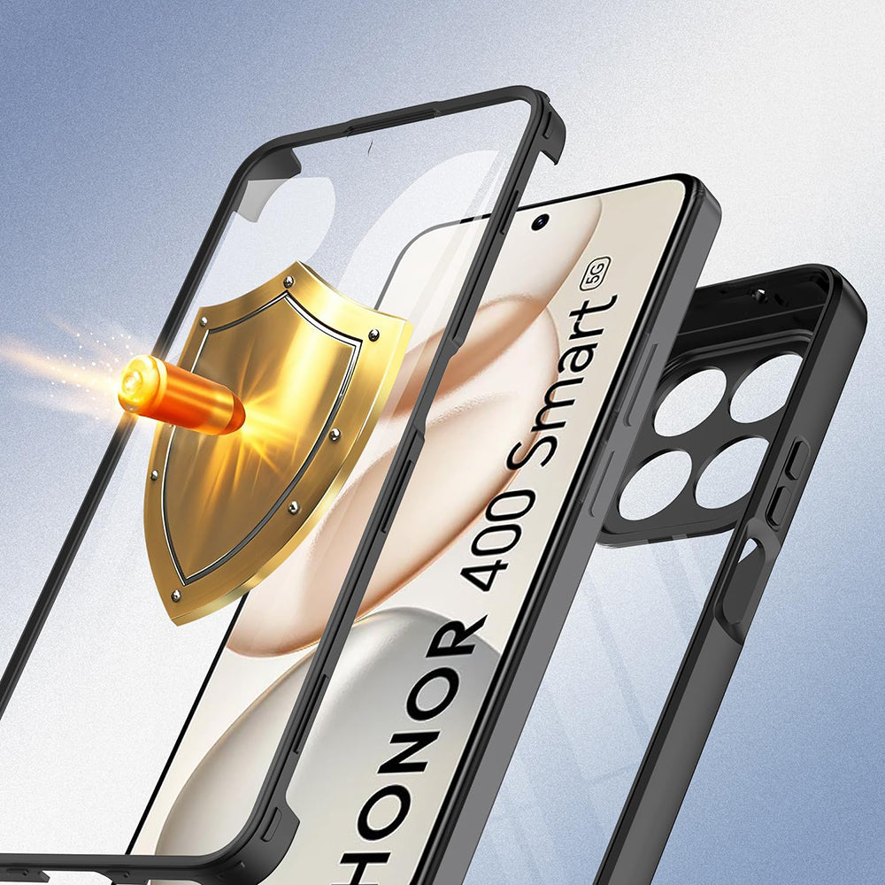 Folie de protectie Techsuit ColorVerse 360 Series + compatibil cu Honor 400 Smart 5G / 400 Smart 4G / X7d 4G, Negru