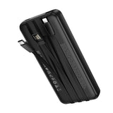 Baterie externa Borofone Clever Series (BJ79), with Built-in 3x Cable, USB, USB-C, Lightning, Indicator, 2A, 10000mAh, Negru