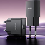 Incarcator Yesido (YC74), GaN, Fast Charge, Ultra-Slim, Smart Chip, Type-C, PD30W, 5V/3A, Negru