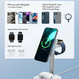 Incarcator ESR CryoBoost Charging Station (2C5880861), for Phone, Apple Watch, AirPods, Detachable Watch Charger, Qi2, Negru