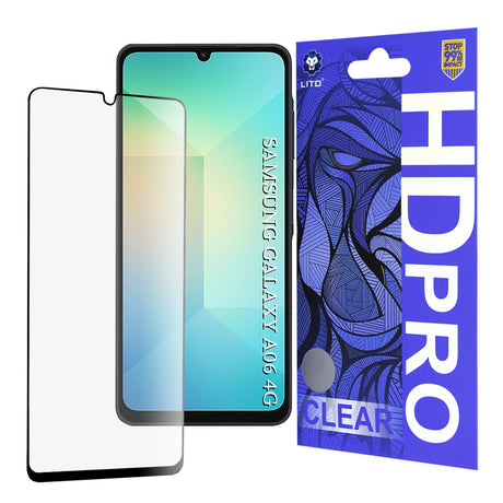 Folie de protectie Lito HD Pro Clear compatibil cu Samsung Galaxy A06 4G / A06 5G / A07 4G / A07 5G, Negru