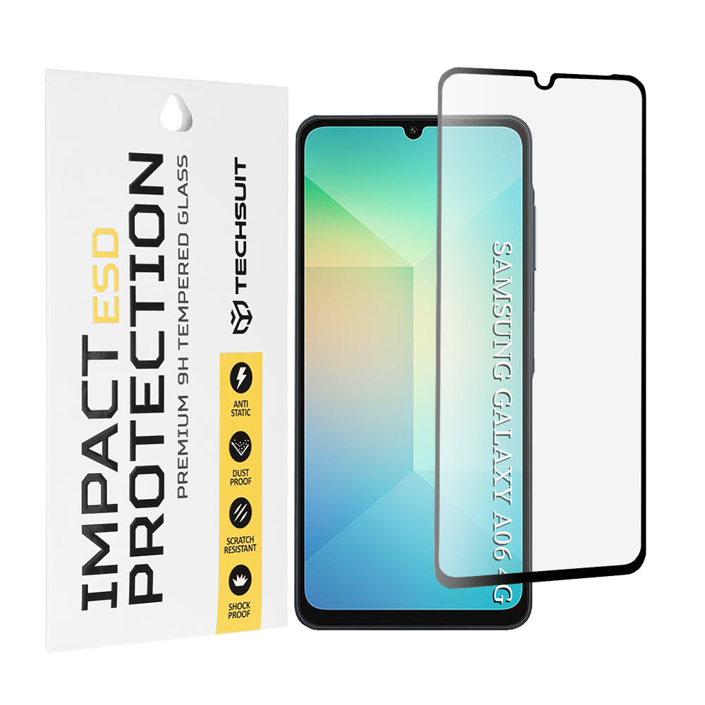 Folie de protectie Techsuit ESD Glass compatibil cu Samsung Galaxy A06 4G / A06 5G / A07 4G / A07 5G, Negru