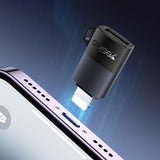 Adaptor Yesido OTG Adapter (GS27), Type-C to Lightning, 480Mpb/s, Aluminum Alloy, 27W, Gri