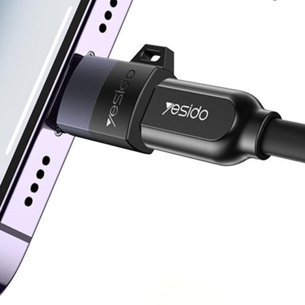 Adaptor Yesido OTG Adapter (GS30), Micro-USB to Lightning, 480Mpb/s, Aluminum Alloy, 12W, Gri