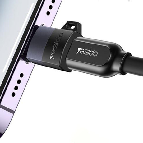 Adaptor Yesido OTG Adapter (GS30), Micro-USB to Lightning, 480Mpb/s, Aluminum Alloy, 12W, Gri