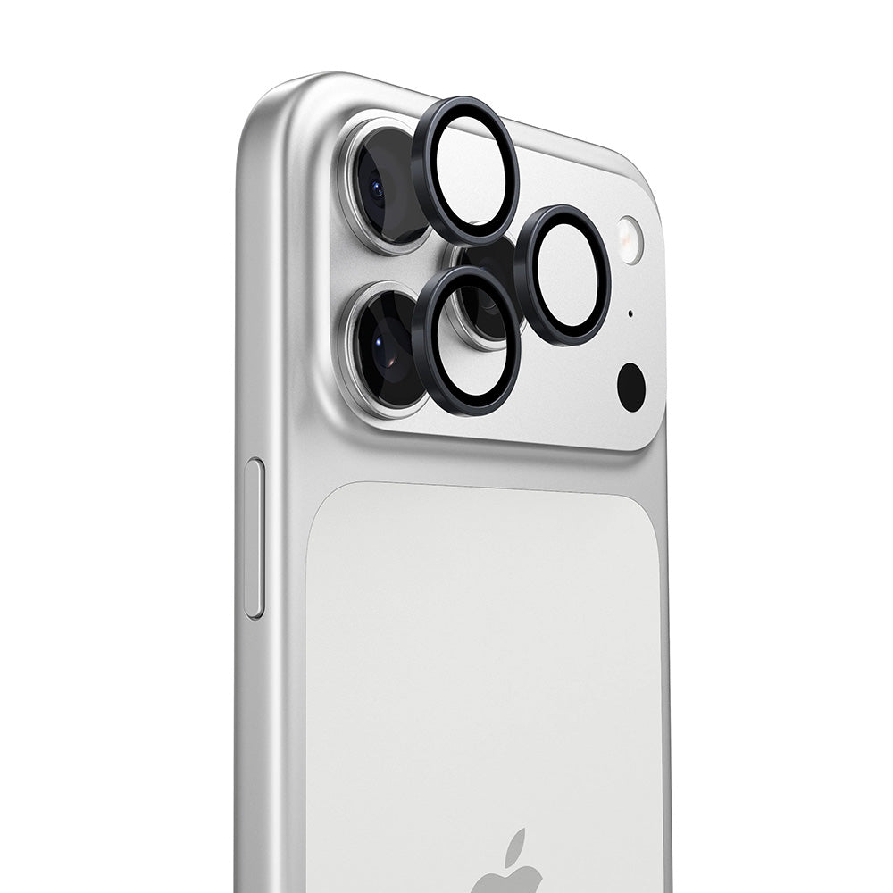 Folie de protectie Torras Lensguard Camera compatibil cu iPhone 17 Pro Max, Negru