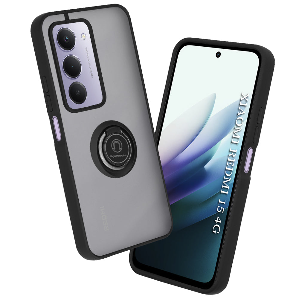 Husa de protectie Techsuit Glinth compatibil cu Xiaomi Redmi 15 4G / Redmi 15 5G, Negru