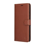 Husa de protectie Techsuit Leather Folio compatibil cu Motorola Moto G86, Maro