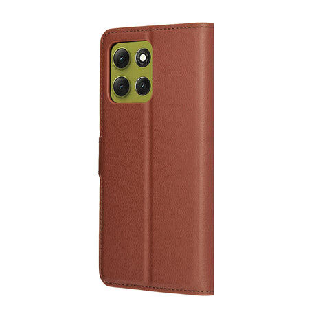 Husa de protectie Techsuit Leather Folio compatibil cu Motorola Moto G86, Maro