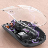 Tastatura/Mouse Yesido Wireless Mouse (KB29), Type-C, BT+ 2.4G Connection, 800/1200/1600DPI, 400mAh, Negru