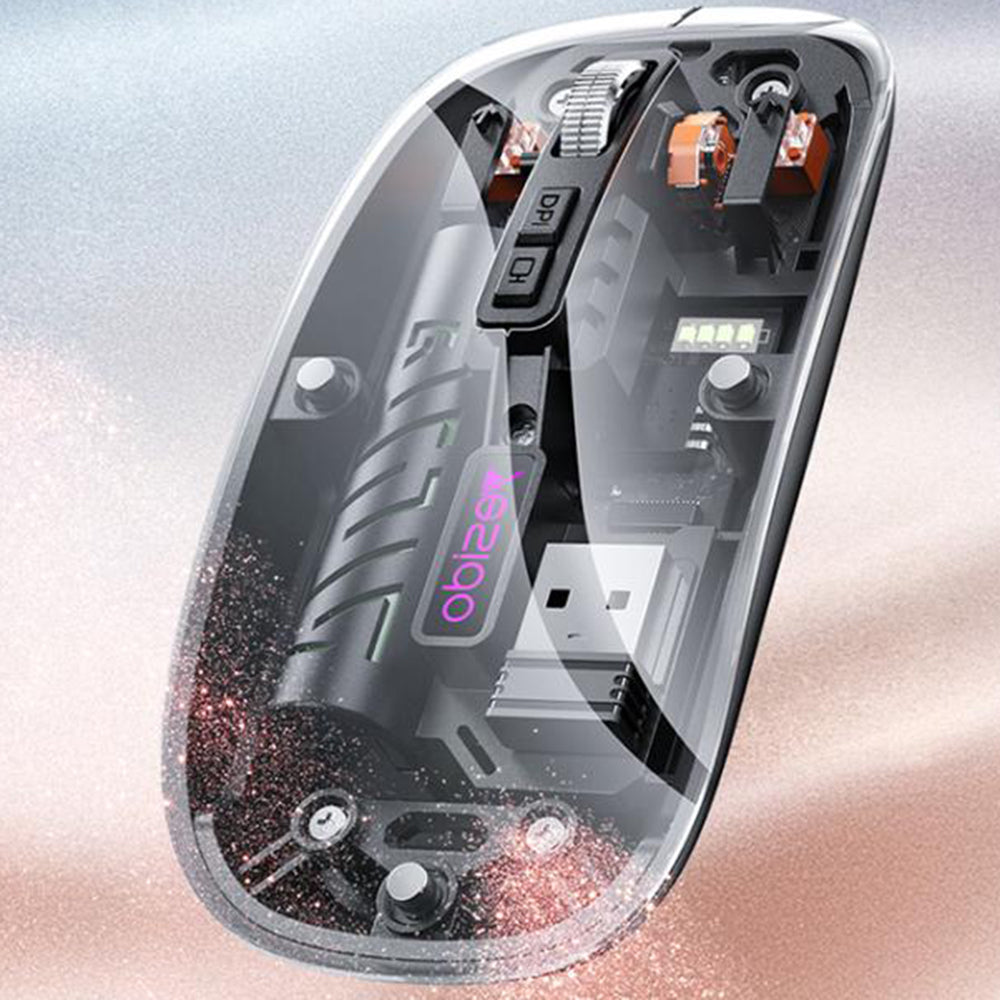 Tastatura/Mouse Yesido Wireless Mouse (KB29), Type-C, BT+ 2.4G Connection, 800/1200/1600DPI, 400mAh, Alb