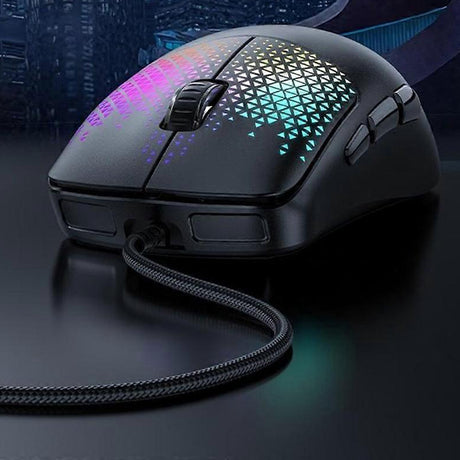 Tastatura/Mouse Yesido Wired Gaming Mouse (KB32), USB, Plug&Play, Ultra-Lightweight Design, RGB Lighting, 7200DPI, Negru