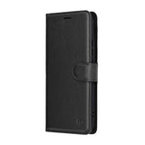 Husa de protectie Techsuit Leather Folio compatibil cu Oppo Reno14, Negru