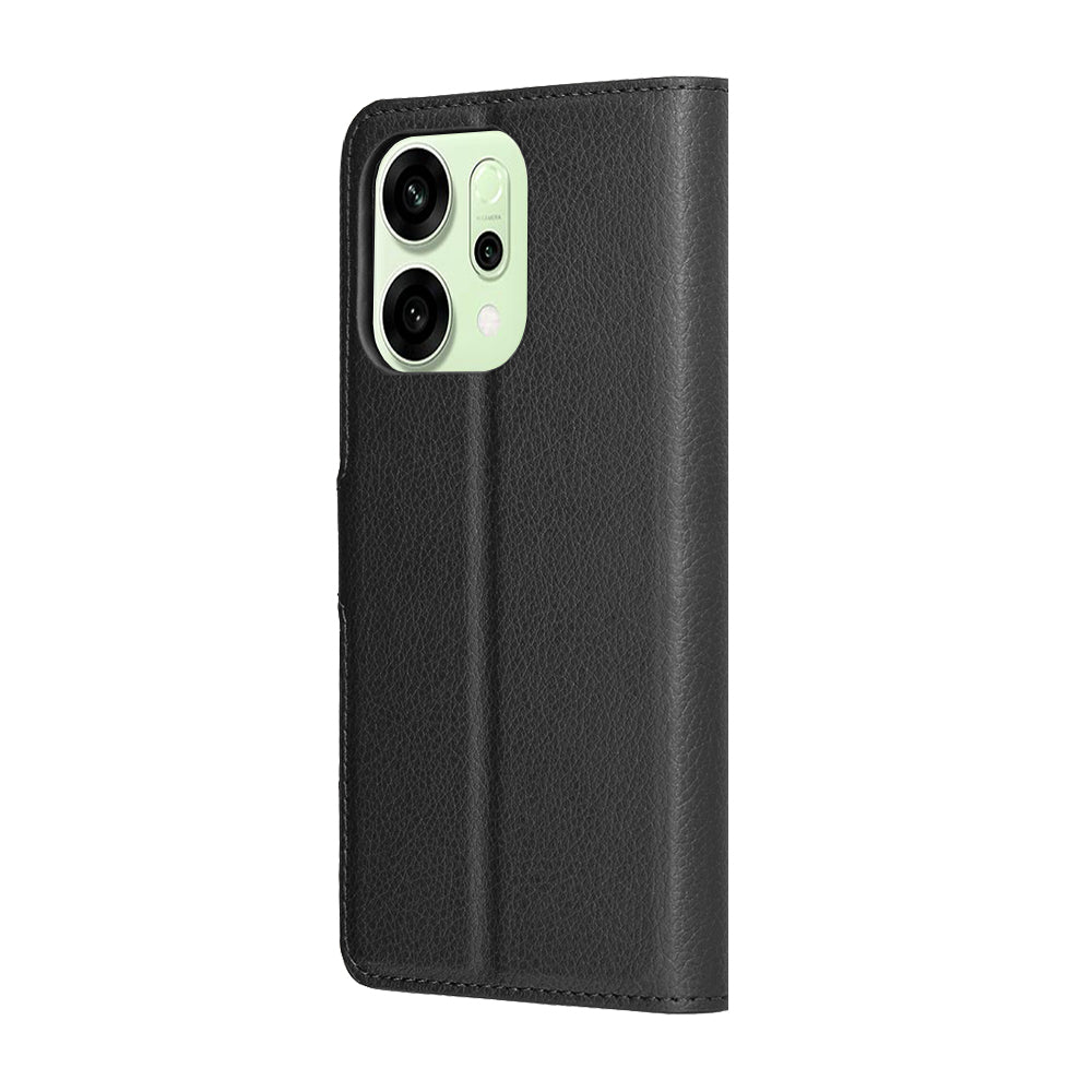 Husa de protectie Techsuit Leather Folio compatibil cu Oppo Reno14, Negru