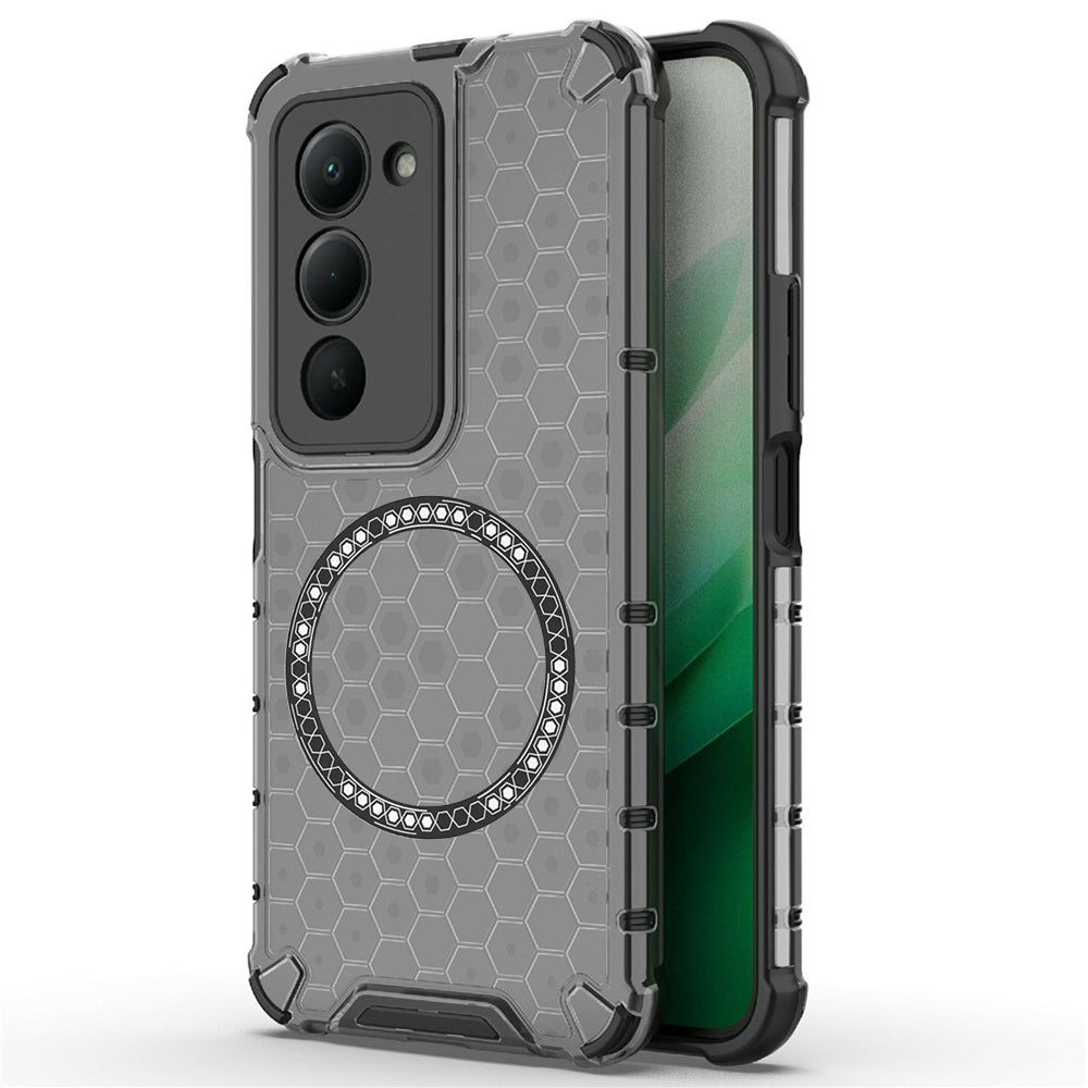 Husa de protectie Techsuit HoneyComb Shield MagSafe compatibil cu Xiaomi Redmi 15 4G / Redmi 15 5G, Negru
