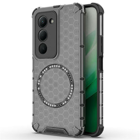 Husa de protectie Techsuit HoneyComb Shield MagSafe compatibil cu Xiaomi Redmi 15 4G / Redmi 15 5G, Negru