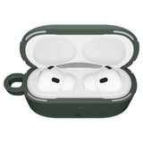 Casti Spigen Protection Case Vault (ACS09827), for Apple AirPods Pro 3, Air Space Technology, Aluminum Holder, Bleumarin Green