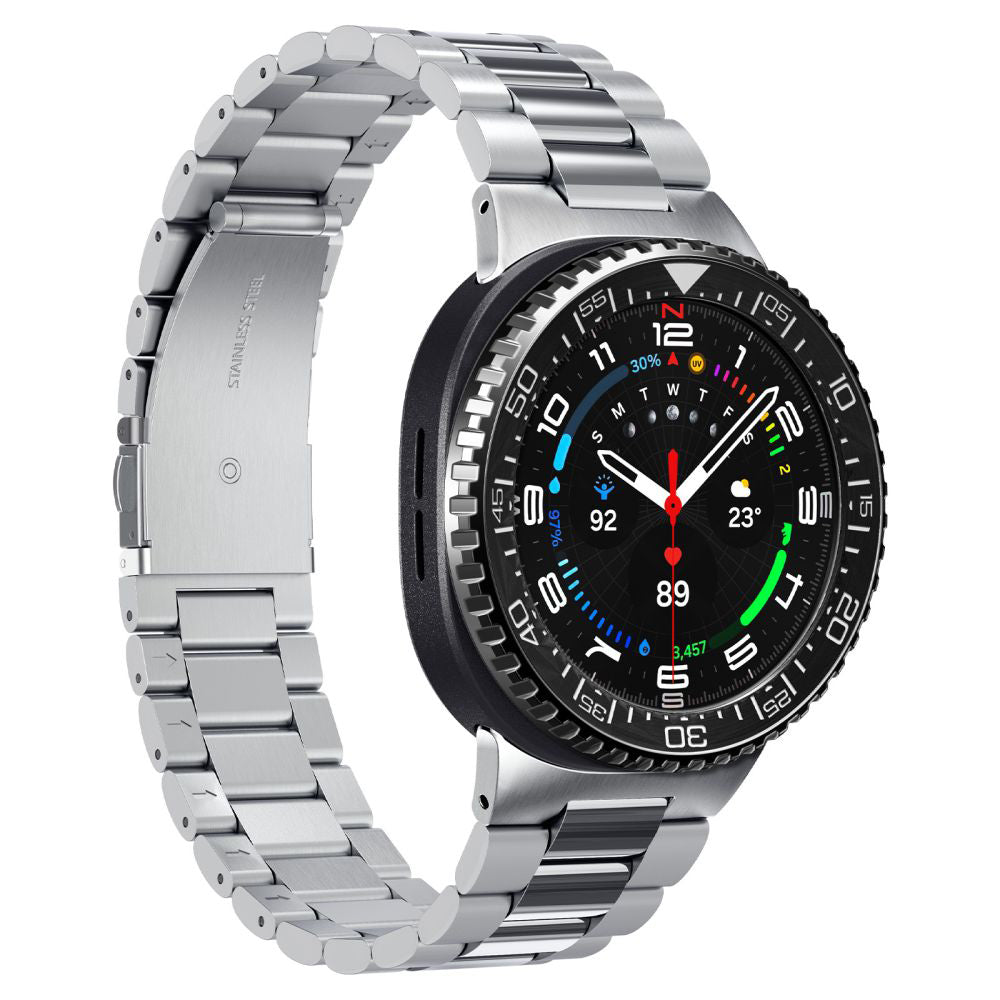 Accesoriu smartwatch Spigen Bezel Tune Pro Diver (ACS10016) compatibil cu for Samsung Galaxy Watch8 Classic, Stainless Steel, Negru