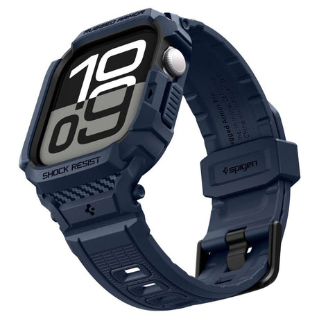Accesoriu smartwatch Spigen Rugged Armor Pro V2 (ACS10495) compatibil cu Apple Watch 10 42mm / Watch 11 42mm, Bleumarin