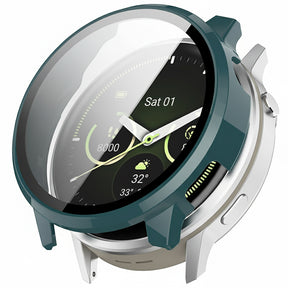 Folie de protectie smartwatch Techsuit Defense360 Pro + Screen Protector compatibil cu Garmin Venu 4 45mm, Deep Teal