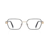 Techsuit Anti-Blue Light Glasses Reflex PC (3161), for Women, Rectangle, Metal Frame, AC Lens, Negru
