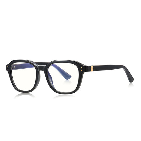 Techsuit Anti-Blue Light Glasses Reflex PC (2227), for Men, Round, TR90&Metal Frame, AC Lens, Negru