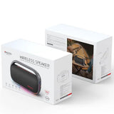 Casti Yesido Wireless Speaker (YSW31), RGB Lighting Effect, Bluetooth 5.0, 80W, 8000mAh, Waterproof, Negru