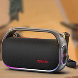 Casti Yesido Wireless Speaker (YSW31), RGB Lighting Effect, Bluetooth 5.0, 80W, 8000mAh, Waterproof, Negru