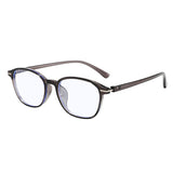 Techsuit Anti-Blue Light Glasses Reflex PC (6635), Unisex, Round, TR90 Frame, AC Lens, Negru /Purple