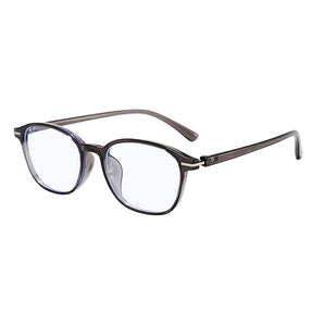 Techsuit Anti-Blue Light Glasses Reflex PC (6635), Unisex, Round, TR90 Frame, AC Lens, Negru /Purple