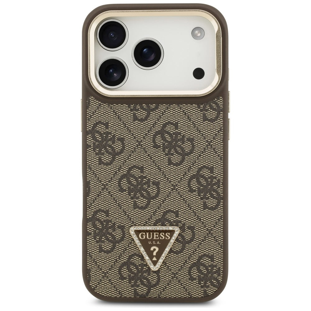 Husa de protectie Guess compatibil cu iPhone 17 Pro Max, Maro