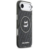 Husa de protectie Karl Lagerfeld IML Choupette Head Logo MagSafe (KLHMP17MHMKBCHOK) compatibil cu iPhone 17 Air, Negru